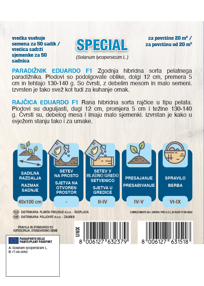 NOVI SPECIAL RAJČICA EDUARDO F1 50 SJ - Slika 2